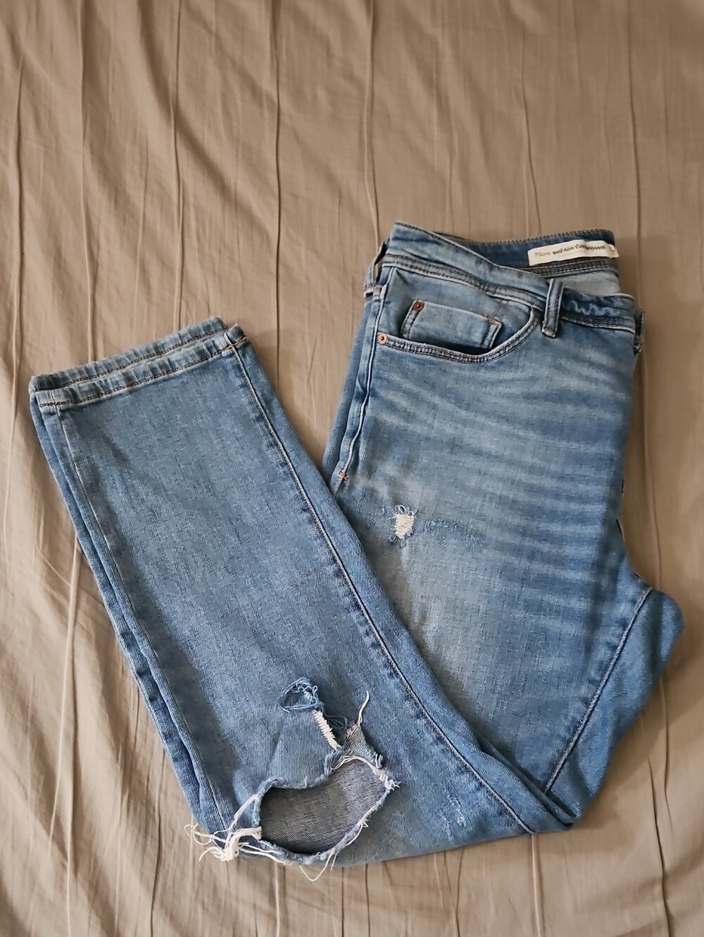 Pilcro By Anthropologie Slim Boyfriend Distressed Women’s Jeans